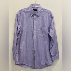 Club Room Reg Fit Pink Check Shirt